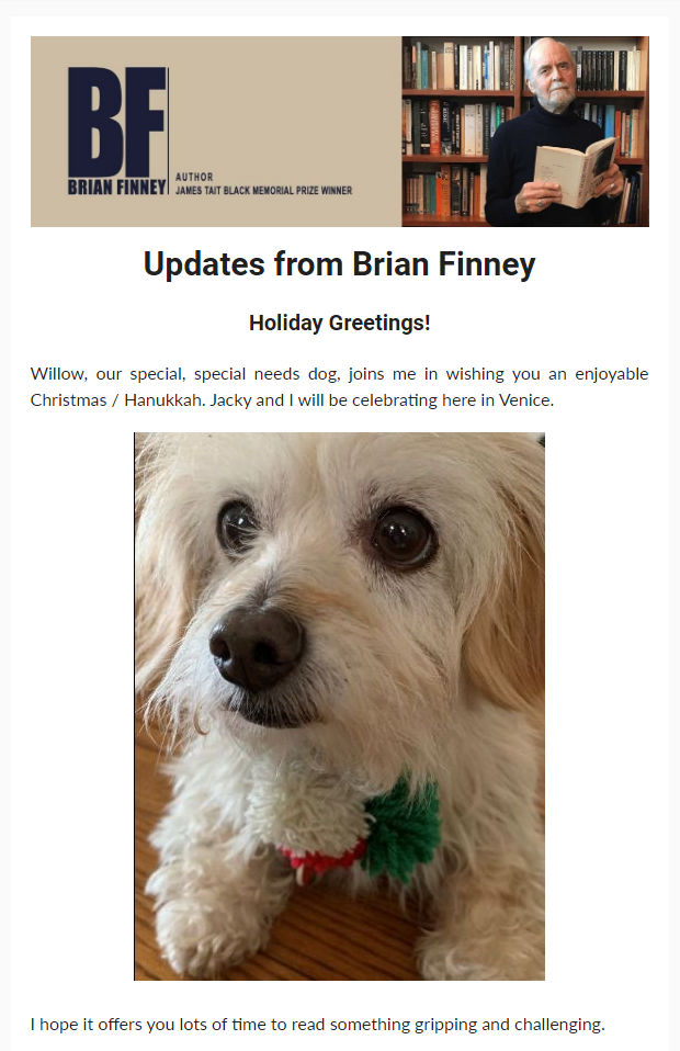 View Brian Finney's Eighth Newsletter